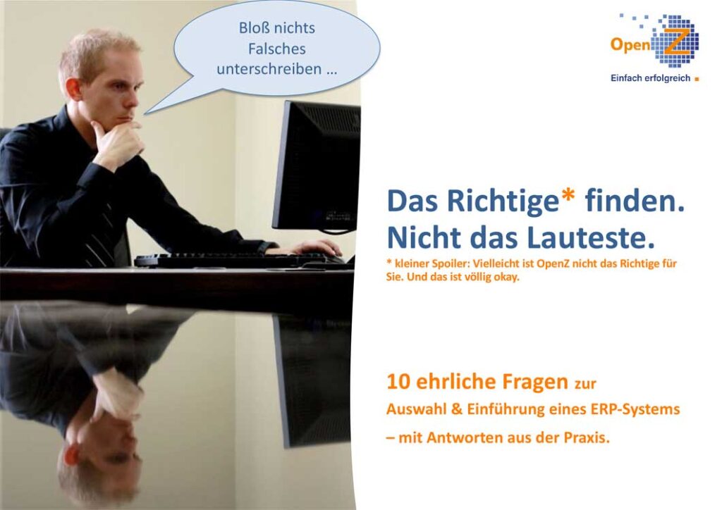 OpenZ ERP Entscheidungshilfe